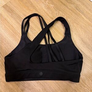 Athleta Black Strappy Sports Bra